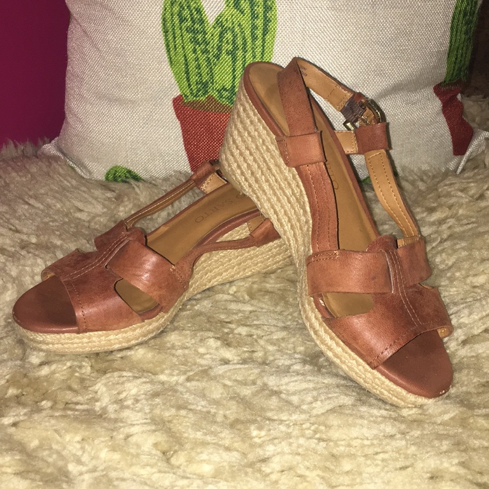 Franco sarto wedged sandals.